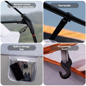 <span class=keywords><strong>Tente</strong></span> familiale imperméable en tissu Oxford pour 5, 8 ou 12 personnes, avec deux chambres et un séjour, pour le camping en plein air, quantité minimale de commande faible, personnalisable. - Product Image 5