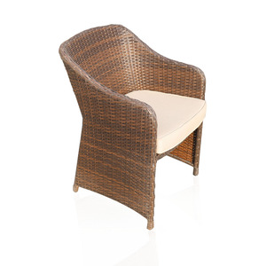 5 pièces en résine en osier <span class=keywords><strong>petit</strong></span> espace mobilier d'extérieur PE rotin patio ensemble bistro avec fauteuil table d'appoint tabouret pour <span class=keywords><strong>balcon</strong></span> - Product Image 2