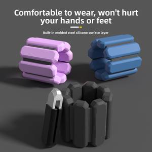 Poids de fitness réglables pour Pilates et Yoga, 1LB 2LB, équipement de musculation, poids de cheville, bracelet, leggings, poids de poignet, sac de sable, anneau de pied - Product Image 4