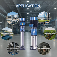 Pompe verticale multi-étages haute pression en acier inoxydable SHYNPO CDM 110 kW, robuste, pour projet de surpression d'eau propre