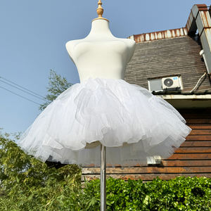 Sirène Crinoline Mesh Trompette 4 couches <span class=keywords><strong>Robe</strong></span> de mariée Crinoline <span class=keywords><strong>Jupon</strong></span> avec 4 couches à volants - Product Image 2