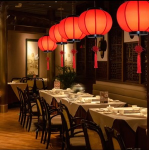 Hot COURTYARD tùy chỉnh quảng cáo in ấn Trung Quốc da cừu đèn lồng Đèn chùm cổ ngoài trời năm mới lễ hội đèn lồng đỏ - Product Image 4