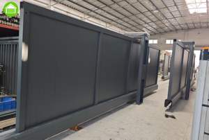 Portes coulissantes motorisées pour l'industrie et la maison, avec cellule photoélectrique de sécurité, nouveaux modèles de portails, portails en aluminium électriques en bronze, portails à bras articulés - Product Image 2