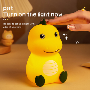 Mini Luce Notturna Moderna a Forma di Drago Cartoonesco, Giocattolo Luminoso USB, Colorato in Silicone Morbido, Regalo Creativo per Bambini - Product Image 4