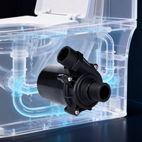 Pompa celup tekanan rendah 12V/24V pabrik untuk Smart Toilet & sanitasi-DC tanpa sikat, tenang, Kustom OEM