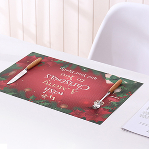 Sets <span class=keywords><strong>De</strong></span> <span class=keywords><strong>Table</strong></span> Noël Personnalisés en PVC pour <span class=keywords><strong>Table</strong></span> <span class=keywords><strong>de</strong></span> Fête - Product Image 5