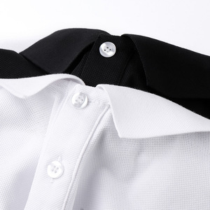 <span class=keywords><strong>Polo</strong></span> décontracté rétro de style japonais, basique, uni, ample, à manches courtes, pour homme, haut de gamme, été, en coton piqué fin - Product Image 3