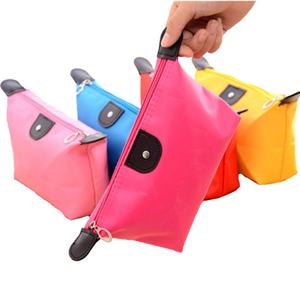 High Quality Lightweight Custom Plain <b>Brush</b> Zipper Travel Nylon <b>Makeup</b> Pouch Portable Cosmetic Make up <b>case</b> Bag for Ladies - Product Image 1