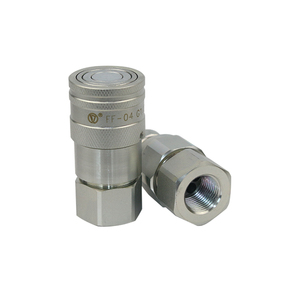 Raccords de tuyaux hydrauliques à face plate en acier inoxydable, raccords à déconnexion rapide - Product Image 4