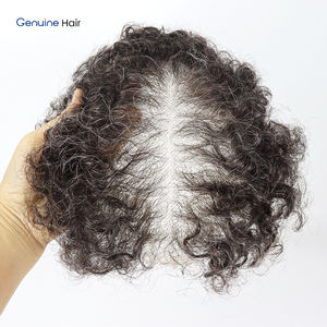 <span class=keywords><strong>Perruque</strong></span> Ultra-Légère et Respirante pour Hommes, 50% Faible Densité, Toupet en Dentelle Suisse, Cheveux Humains Ondulés Naturels pour Hommes Souffrant de Cheveux Fins - Product Image 3