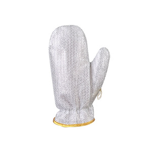 Gants de lavage de la vaisselle en fil d'argent épaissi, imperméables et isolants thermiquement pour le nettoyage de la cuisine - Product Image 5