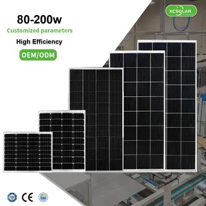 100W 200W 300W Hoge Efficiëntie Zonnepanelen Voor Huis Elektriciteit Met Alle Accessoires Aangepaste Grootte Zonnecellen