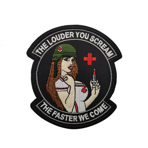 Badge médical américain brodé avec fermeture velcro, brassard, DO KNOW HARM, <span class=keywords><strong>ne</strong></span> me fait <span class=keywords><strong>pas</strong></span> mal, badge de moralité des infirmières - Product Image 5