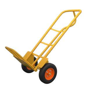 भारी शुल्क धातु डोली हैंड ट्रक कार्ट ट्रॉली स्टील रबर सामग्री हैंडलिंग उपकरण - Product Image 2