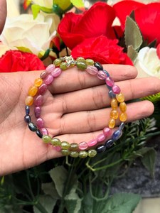 Conjunto de Collar y Pulsera Rainbow Garden Harmony, Cuentas de Piedras Preciosas Multicolores, Joyería Elegante Hecha a Mano, Regalo para Mujeres y Niñas - Product Image 2