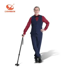 From 140cm to 190cm Walking Canes Adjust Medical Elbow Crutches Walking Stick Medical with LED Night Flashlight