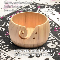 Porte-fil en bois écologique simple pour accessoires de couture, forme ovale avec trous, longueur 28 cm, personnalisable