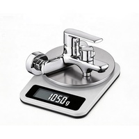 Robinet de douche monocommande en laiton chromé, avec cartouche céramique et option massage double fonction, vente en gros usine