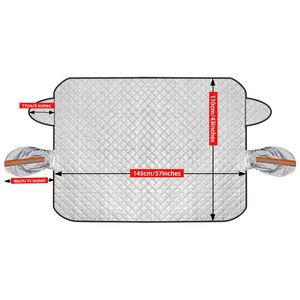 Copertura Magnetica per Finestrino Auto, Parasole Anteriore con Protezione Anti-UV, Isolamento Termico, Protezione dalla Neve, Copertura in Poliestere Rinforzato - Product Image 2