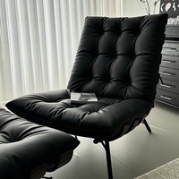 Fauteuil canapé Lamb Chop Spine, style nordique, moderne et minimaliste, fauteuil inclinable individuel en tissu pour salon, bureau à domicile, personnalisable