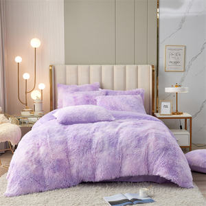 2024 New Style Painting Winter Bettwäsche Set 4 Stück Langes Haar Bett bezug Flach betttuch Kissen bezug Warm Thicken Fluffy Bettwäsche - Product Image 6