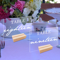 Numéros de table et cartes de placement de mariage en acrylique et bois avec formes rondes/hexagonales/carrées, épaisseur de 2 mm pour décorations DIY