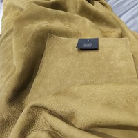 Cuir Nubuck Givré en Gros, Tissu de Revêtement en Cuir Naturel Suédé Doux, Peau de Vache pour Sièges de Voiture