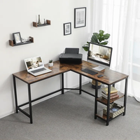 Conception simple table en bois de gros bureaux d'angle d'ordinateur de style moderne meubles de bureau à domicile bureau d'étude avec tiroir