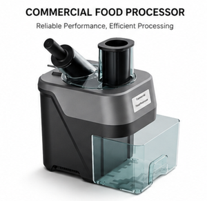 Cortadora de Verduras Eléctrica Comercial de 100W con Doble Abertura, Procesador de Alimentos Multifuncional, Rebanadora y Trituradora para Uso en Cocina y Restaurante - Product Image 1