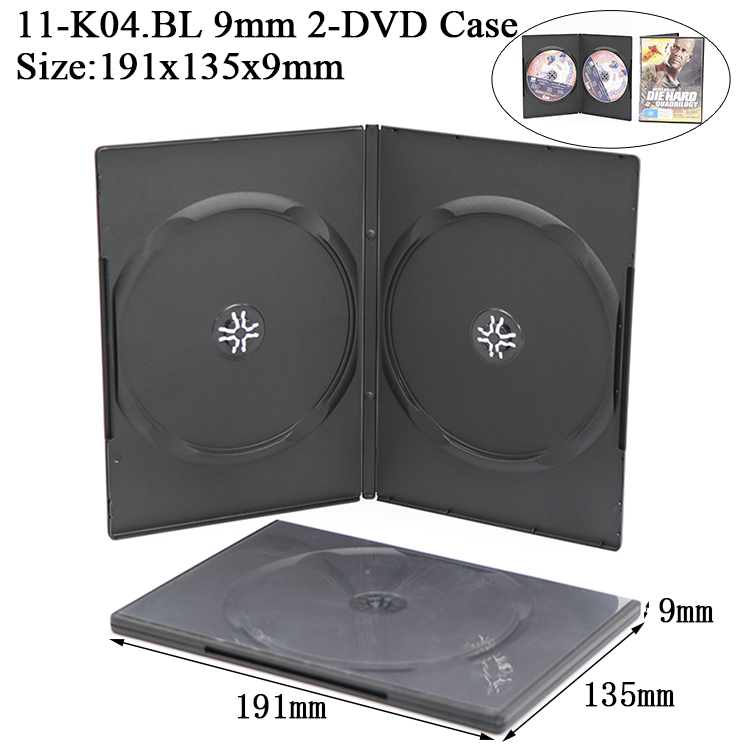K04: Estuche para 2 DVD de 9 mm