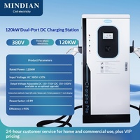 Borne de Recharge Rapide DC au Sol 120 kW Norme Nationale AC380V 0-200A pour Véhicules Électriques Blanc Ivoire Commerciale