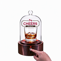 Fumoir à whisky électrique avec dôme, kit d'infusion de fumée pour cocktails et bourbon, ensemble de bar rechargeable