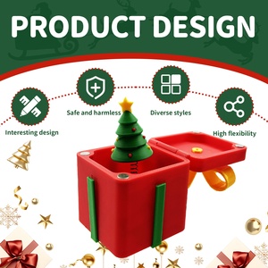 Jouets d'arbre de Noël 3D en plastique durable, décorations de bureau amusantes et originales, nouveauté de Noël à succès transfrontalier, sûrs et amusants - Product Image 2