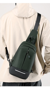 Bolsa de Pecho Deportiva Unisex Oxford de Gran Capacidad con Correa de Hombro Ajustable, Reflectante y Portátil para Hombre - Product Image 6