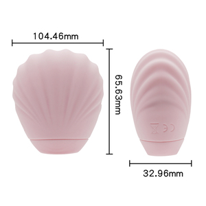 Pink Shell Shape USB Rechargeable Sucker <b>Vibrator</b> With 7 Modes For Adult Stimulation - Product Image 3