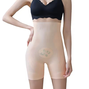 Women Breathable Firm Control Seamless Flat Tummy Control Pants Liquid Spandex Butt Lifting Shaping <strong>High</strong> <strong>Waisted</strong> Shapewear - Product Image 4