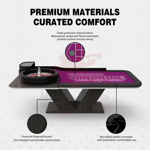 Miraclegaming MGPT-035 Tavolo da <span class=keywords><strong>Roulette</strong></span> Professionale di Lusso Personalizzato, Design Moderno di Alta Qualità in Legno Massiccio per il Gioco d'Azzardo - Product Image 4
