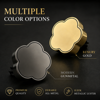 Désodorisant floral en zinc pour voiture, clip d'aromathérapie avec logo personnalisé, ornement parfumé pour intérieur