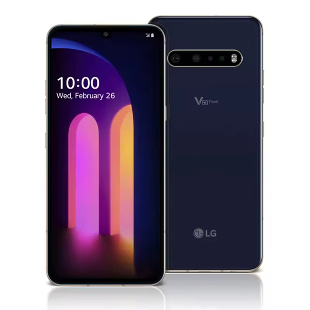 Original Used Mobile Phone Second Hand Phones Wholesale Sale 5G Smartphone for LG V60 5G ThinQ 8+128GB V600TM V600N
