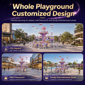 Recién llegado, <span class=keywords><strong>silla</strong></span> voladora para niños y carrusel Merry Go Round, paseos en parque de atracciones para parque temático al aire libre y parque infantil - Product Image 4