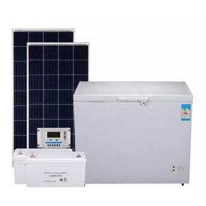 158Lチェスト折りたたみドアDC12V冷凍庫ソーラーパワーディープフリーザー - Product Image 1