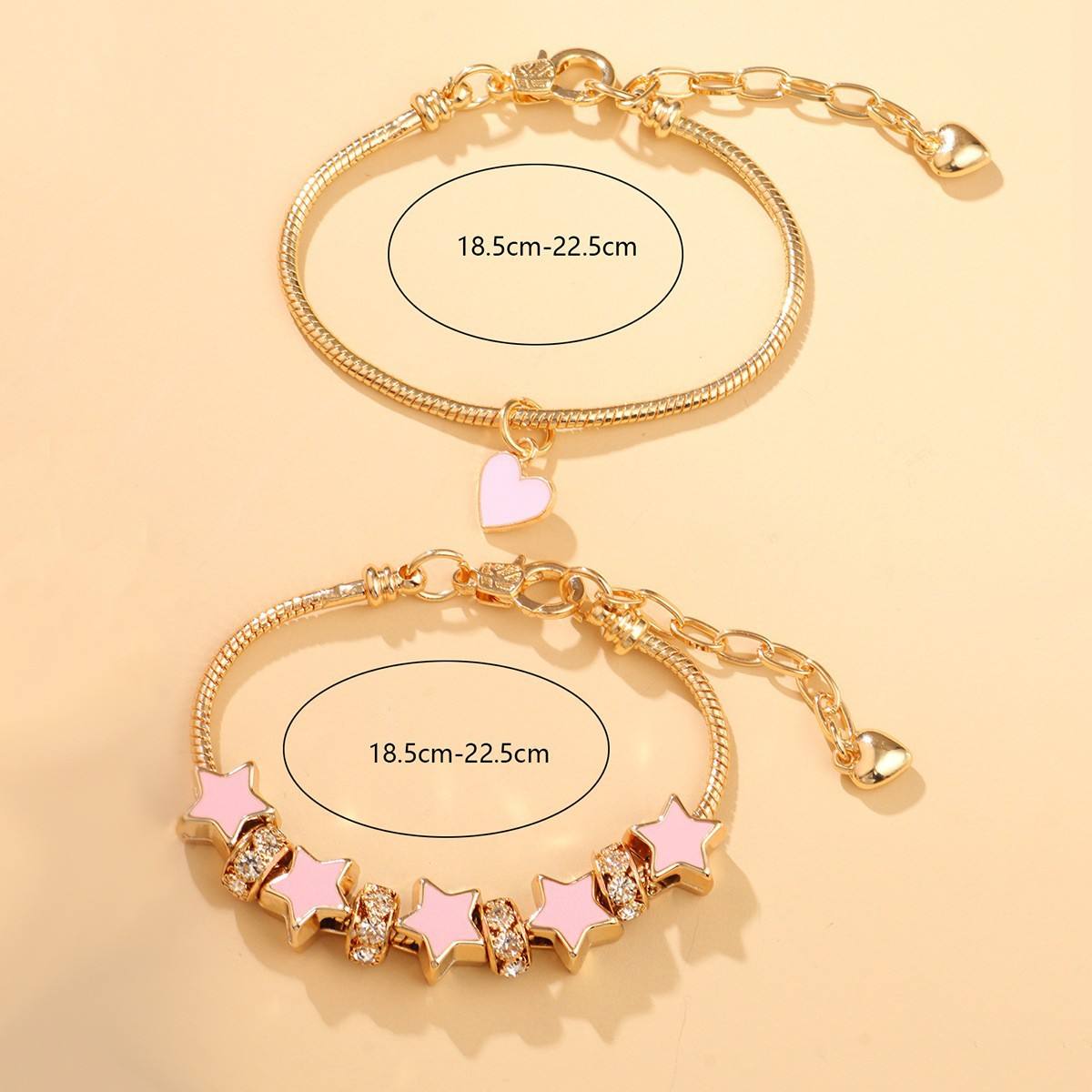 Bracelet étoile rose à faire soi-même