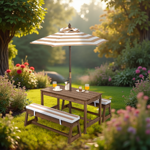 <span class=keywords><strong>Table</strong></span> <span class=keywords><strong>et</strong></span> <span class=keywords><strong>chaise</strong></span> en bois <span class=keywords><strong>avec</strong></span> <span class=keywords><strong>parasol</strong></span> rectangulaire banc <span class=keywords><strong>de</strong></span> <span class=keywords><strong>jardin</strong></span> pour enfants pique-nique <span class=keywords><strong>parasol</strong></span> extérieur - Product Image 4