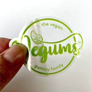 Tùy Chỉnh In Ấn Tự Dính Mỹ Phẩm Tư Nhân Chết Cắt <span class=keywords><strong>Logo</strong></span> Rõ Ràng Vinyl Matte/Glossy Transparent Pet Stickers Giấy - Product Image 2