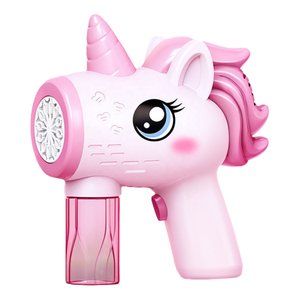 Nuevo diseño, juguete de <span class=keywords><strong>burbujas</strong></span> de unicornio, juguetes de <span class=keywords><strong>burbujas</strong></span> para niños al aire libre de verano, juguete de pistola de <span class=keywords><strong>burbujas</strong></span> eléctrica con luz - Product Image 1
