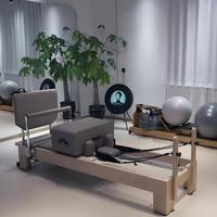 Equipo de Entrenamiento de Core Flexible de Alta Calidad, Estilo Estudio, Reformer de Pilates de Madera Comercial, Venta al por Mayor desde Almacén en la UE