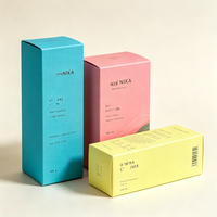 Boîte en carton pliable personnalisée en matériaux recyclés écologiques avec fermeture à languette pour petites marques de beauté et soins personnels