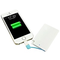 Logo personnalisé OEM 2600mAh Chargeur de batterie externe portable Interface d'entrée micro USB pour téléphone Cadeau de Noël parfait