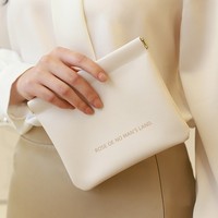 Pochette cosmétique en cuir PU avec logo personnalisé mini sac pour rouge à lèvres petits sacs de maquillage pour porte-monnaie stockage de lunettes pour écouteurs
