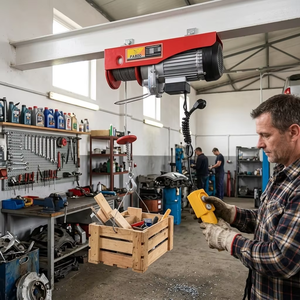 Palans électriques légers et silencieux sans fil 110V monophasés pour atelier de maintenance et chantier de construction - Product Image 4